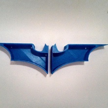 2-part bat shelf & garden batman supportless supportfree darkknight 3d print model - Mito3D