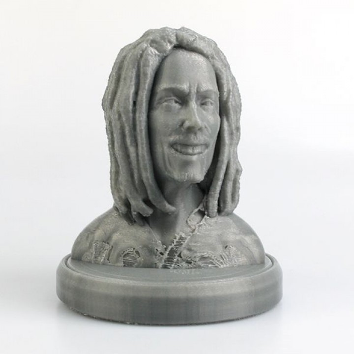 bob marley buste fan art musique reggae bibmarley 3D print model - Mito3D