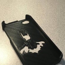 i phone 4s Batman silhouette Astuccio guaina gadget elettronica Mela 3d print model - Mito3D