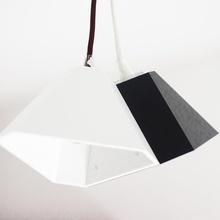 pyramid light black & white garden lamp tinkercad black&white 3d print model - Mito3D