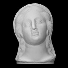 etrusco terracota fêmea votivo cabeça Varredura mulher corpo 3d print model - Mito3D