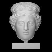 head goddess scan woman halfbody 3d print model - Mito3D