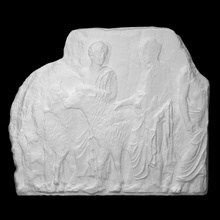 Partenón friso norte iv 9 12 escanear animal hombre medio cuerpo 3d print model - Mito3D