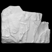 parthenon frieze north xxvii 72 completed acropolis scan animal man fullbody 3d print model - Mito3D