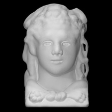 romano mármol herm Hércules escanear hombre medio cuerpo 3d print model - Mito3D