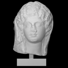 romano mármore retrato cabeça jovem mulher Varredura 3d print model - Mito3D