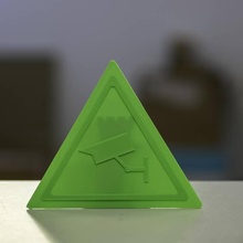 güvenlik kamera uyarı işaret hayran Sanat 3d print model - Mito3D