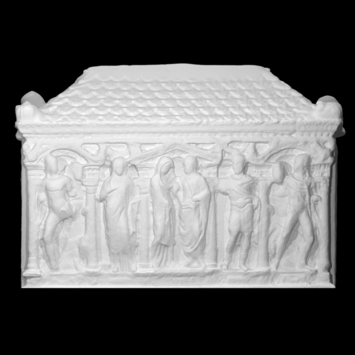 nuziale sarcofago ricino Polluce scansione uomini donne dimensione piena 3D print model - Mito3D