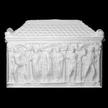 nuptial sarcophagus castor pollux scan men women fullsize 3d print model - Mito3D