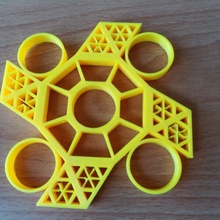 pattern spinner toys & games fidget tinkercad fidgetspinner 3d print model - Mito3D