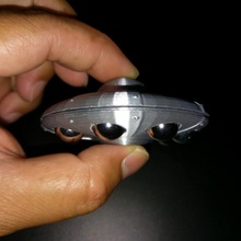 ufo kıpır spinner oyuncaklar oyunlar tinkercad stres çarkı 3d print model - Mito3D
