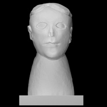 cabeza mujer escanear 3d print model - Mito3D