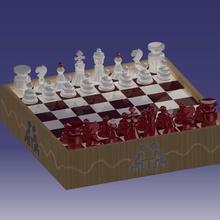 emil board games chess game 3d print model - Mito3D