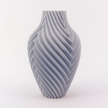 cromático vaso jardim torção girar extrusora dual cor decoração casa espiralizar 3d print model - Mito3D