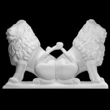 beauneveu lions scan lion sculpture marble charlesv 3d print model - Mito3D