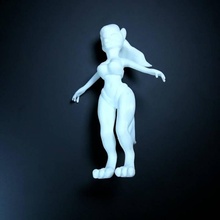 Aktion Zahl Puppe Statue Ventilator Kunst 3d print model - Mito3D