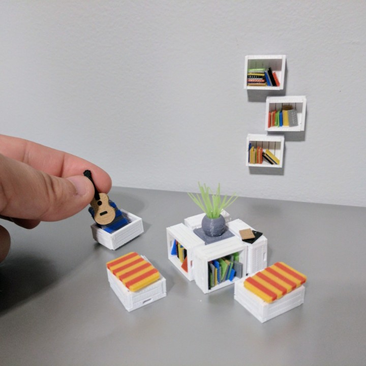 miniature crate furniture toys & games tinkercad 3D print model - Mito3D