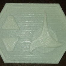 Star Wanderung klingonisch Kommunikator Ventilator Kunst Abzeichen Stütze Cosplay Trek 3d print model - Mito3D