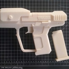 m6d magnum arma fianco oggetti scena cosplay costume film futuristico puntello alone militare 3d print model - Mito3D