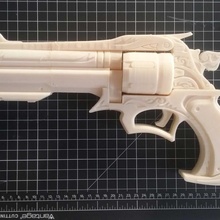 mccree pacificador jogador adereços cosplay traje filme pistola suporte arma réplica revólver vigiar overwatch 3d print model - Mito3D