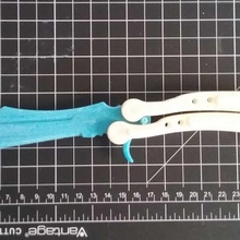 borboleta faca adereços cosplay canivete 3d print model - Mito3D