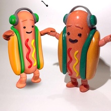 snapchat dancing hotdog meme fan art funny toy 3dprint lol fad parody photoshop laugh 3d print model - Mito3D