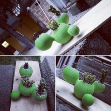metaballs cactus fioriera giardino pla 3d print model - Mito3D