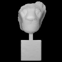 Mısırlı granit baş Sekhmet taramak hayvan 3d print model - Mito3D