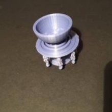 water themed planter & garden myminifactory madeintinkercad 3dcontest 3d print model - Mito3D