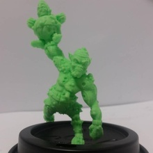 gorilla tavolo fantasia calcio goblin eroe rpg warhammer miniatura 28mm 3d print model - Mito3D