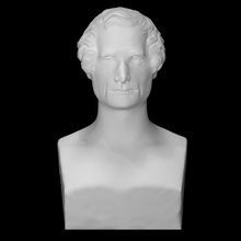 retrato pietro tenerani Varredura homem corpo 3d print model - Mito3D