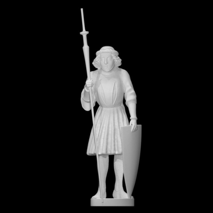 ritterlich Heilige George Scan Fullsize 3D print model - Mito3D