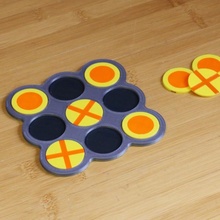 renkli tic tac toe oyuncaklar oyunlar palet mozaik Tictactoe paletli baskılı Palet 3d print model - Mito3D