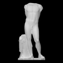sculpture apollo scan man halfbody 3d print model - Mito3D