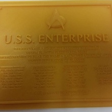star trek enterprise ncc-1701-d plaque fan art startrek enterprise-d ncc-1701 3d print model - Mito3D