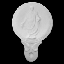 romano petróleo lámpara escanear hombre objeto tamaño completo 3d print model - Mito3D