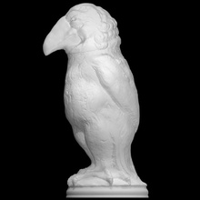 'barrister' bird scan sculpture stoneware barrister martin-brothers 3d print model - Mito3D