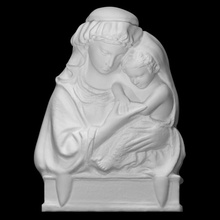relief virgin child scan woman halfbody 3d print model - Mito3D