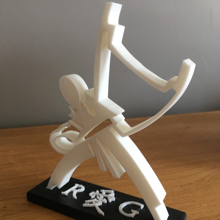 judo tótem Boda jardín 3D print model - Mito3D