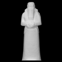 unvollendet Statue Shalmaneser iii Scan halber Körper 3d print model - Mito3D