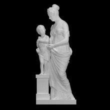 retrato frances Ana tempestad paletas marquesa Londonderry hijo Jorge escanear mujer niño tamaño completo 3d print model - Mito3D