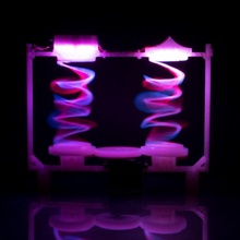 dancing springs gadgets & electronics arduino gears leds coil robots dancing-springs circuit-plaground neopixels 3d print model - Mito3D