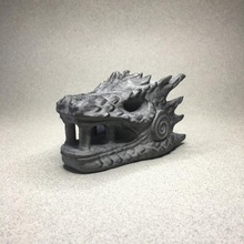 pedra dragão portão estátua jogos tronos ventilador arte Dragão Targaryen Daenerys got7 Guerra Tronos cabeça 3d print model - Mito3D