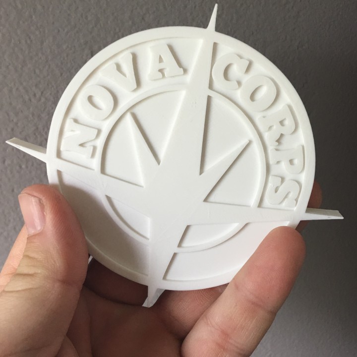 nova corp badge fan art marvel guardiansofthegalaxy core 3D print model - Mito3D