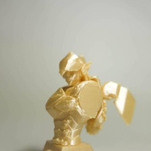 pharah bust stand remixed fan art overwatch remix fareeha 3d print model - Mito3D