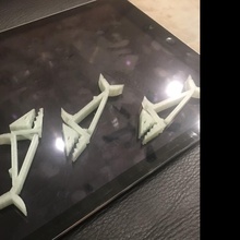 Mako Köpekbalığı klipler Bahçe güzel eğlence çocuklar ofis Ataç Ölçek ev halkı cips açıları destek yok gereçler pinterest çıkıntılar kağıtlar yonga sahibi 3d print model - Mito3D