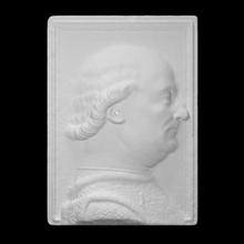 alivio retrato francesco sforza escanear hombre medio cuerpo 3d print model - Mito3D