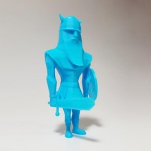 poly viking ventilateur art jouet arme personnage lowpoly conception personnages 3d print model - Mito3D