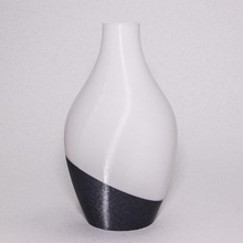 inclinaison vase jardin moderne double Couleur minimal 3d print model - Mito3D