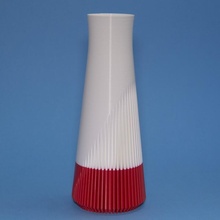 waterfall vase & garden modern lines spiralize 3d print model - Mito3D
